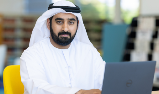  junior manager using laptop