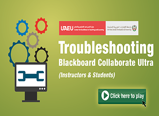 Trouble Shooting Blackboard Collaborate Ultra (Instructors & Students)