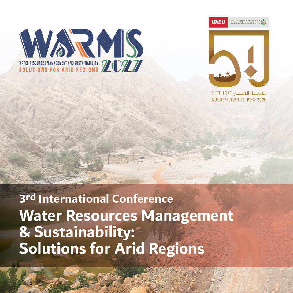 3rd International Conference Water Resources Management & Sustainability: Solutions for Arid Regions