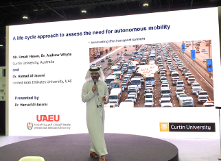Presenting autonomous mobility collaborative research results with Curtin University at the World Road Congress